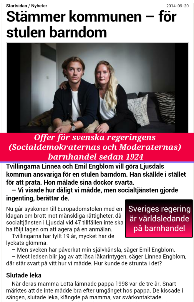 BQRNHANDEL-SVERIGE-SOCIALFORVALTNING - FAMILJERATTEN -LÖFVEN-REGERINGEN